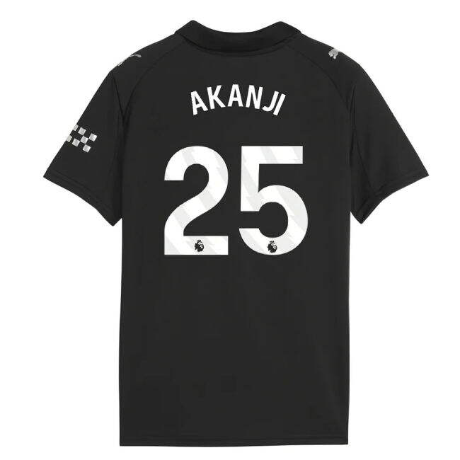 Men's 2025-2026 Man City Away Mini Kit (Akanji 25)