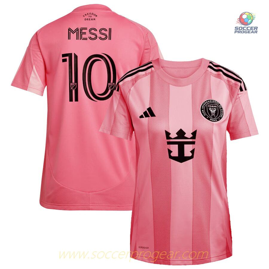Inter Miami 2025-2026 Season Home Women's Messi Football Jersey