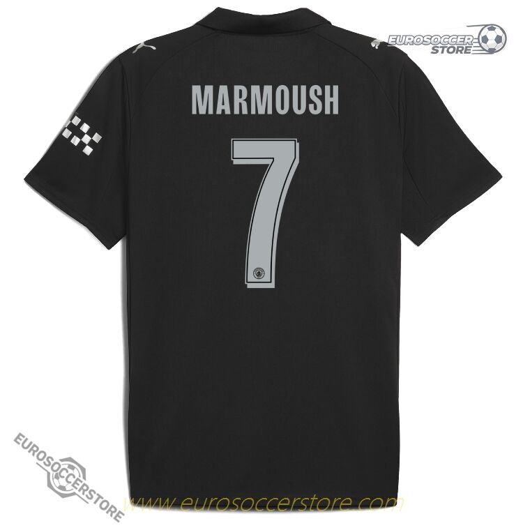 Away UCL Jersey 25-26 for Manchester City featuring MARMOUSH 7