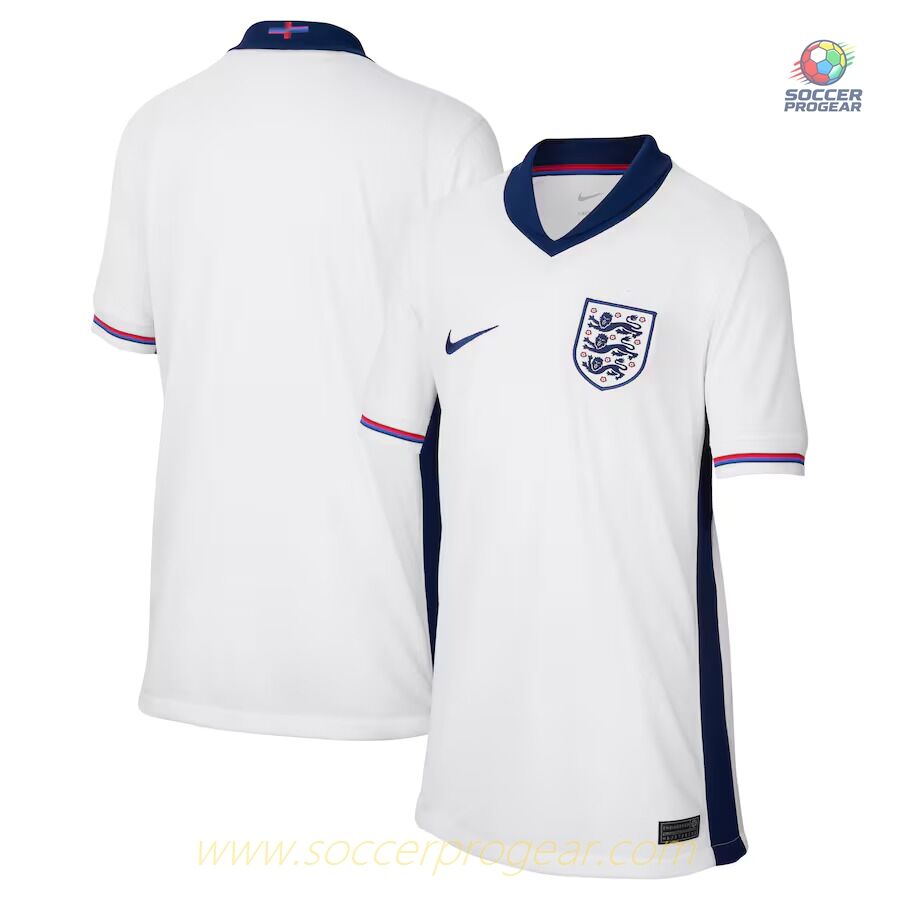 England Home Soccer Shirt 2024-2025 Season Kids