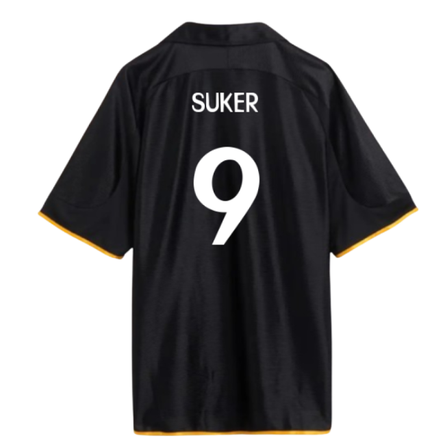 Excellent 1998-2000 Real Madrid Reissue Road Jersey (suker 9)