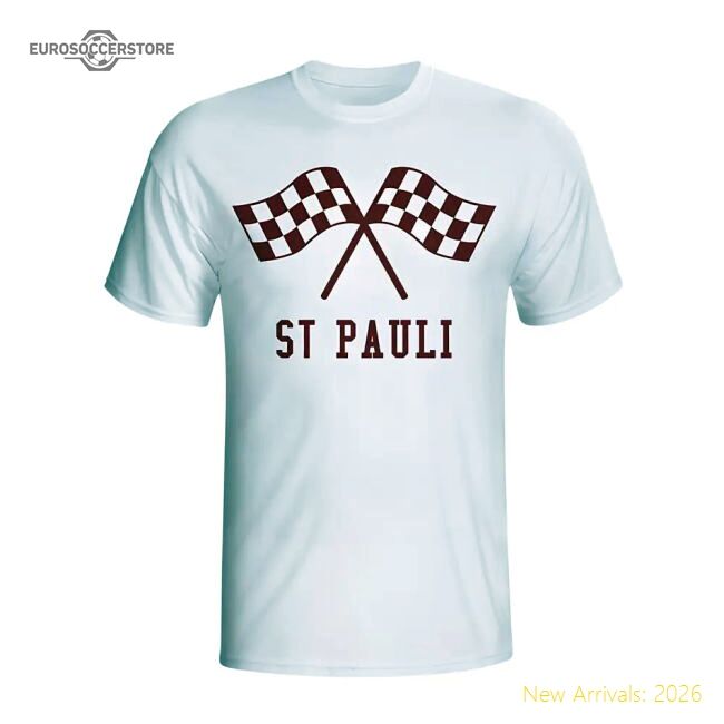 Match-Day Match-Day St Pauli Waving Flags T-Shirt (White)