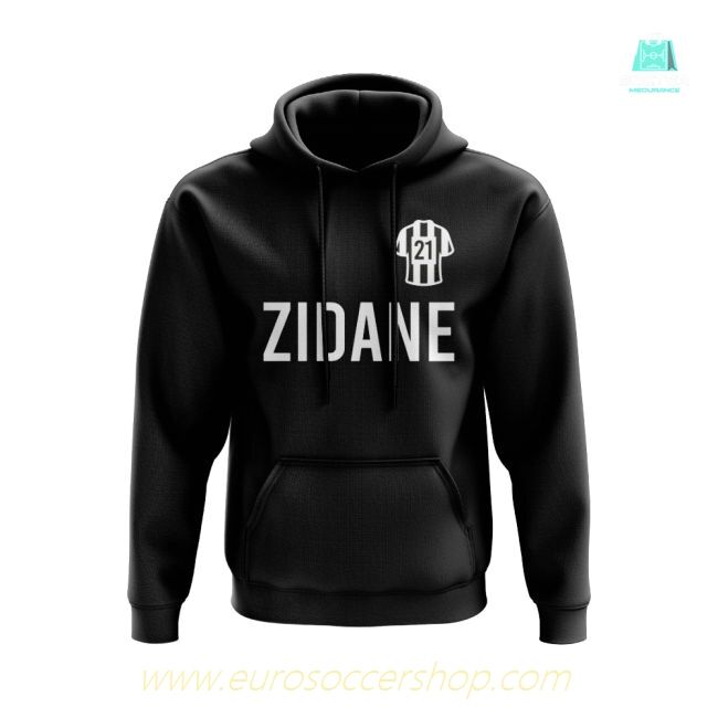 Zinedine Zidane Juventus Number Hoody (Black)