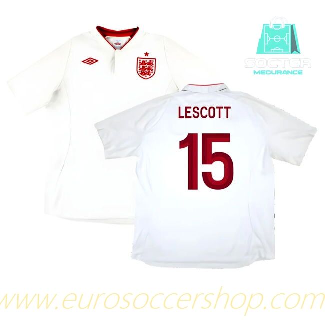 England NT Home Jersey (Lescott 15)