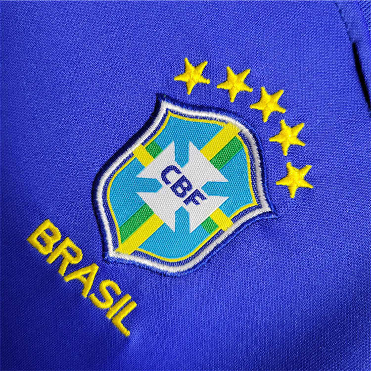 Kids Brazil World Cup 2022 Away Soccer Kit ShirtShorts - World Cup