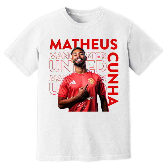 Matheus Cunha Man United official style T-Shirt (Unisex