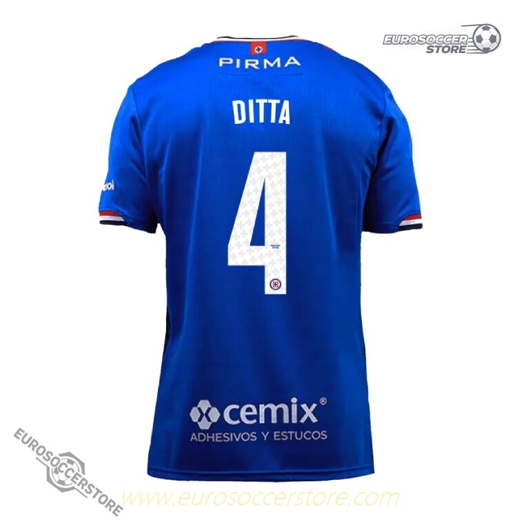 Cruz Azul Home DITTA 4 Football Jersey for the 25-26 Season