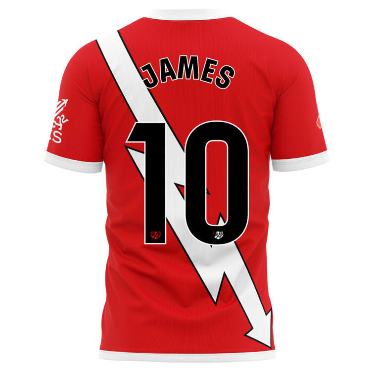 Rayo Vallecano 2425 Away Football Shirt JAMES 10 - Official Replica