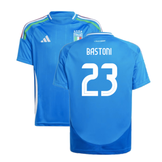2024-2025 Italy National Team Home Shirt (BASTONI 23) (Kids)