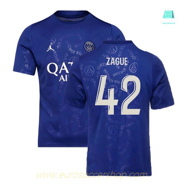 2024-2025 PSG Academy Pro Fourth Pre-Match Top (Blue) (Zague 42)
