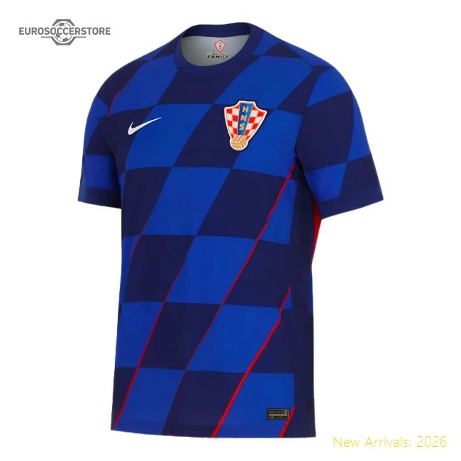 Croatia 2024-2025 Away Shirt - Genuine Quick-dry Retro Slim