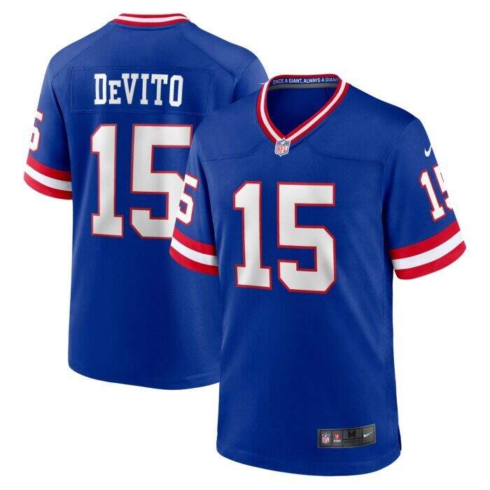 Men's New York Giants Tommy DeVito Nike Royal Alternate Pl...