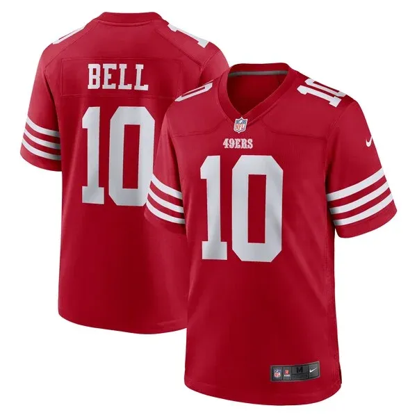 San Francisco 49ers Game NFL Jersey - Scarlet | Premium Football Ap...