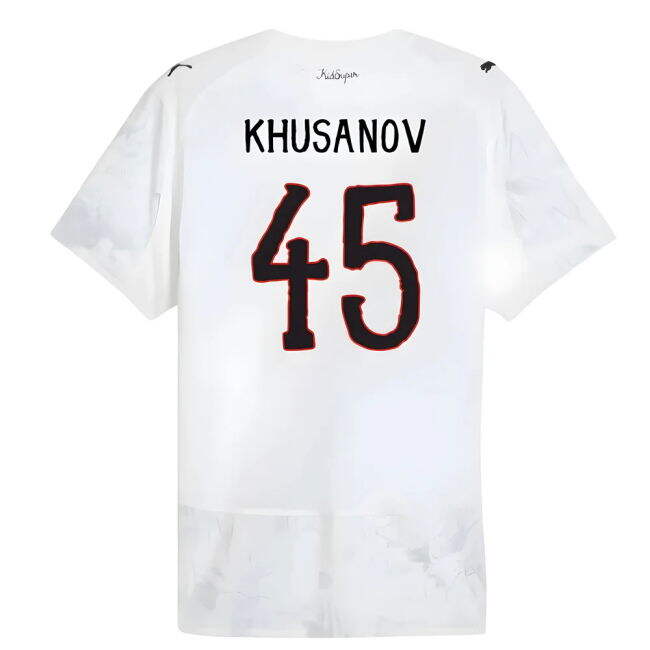 Manchester City 2025-20 Home Football Shirt Khusanov Signature 45 M...