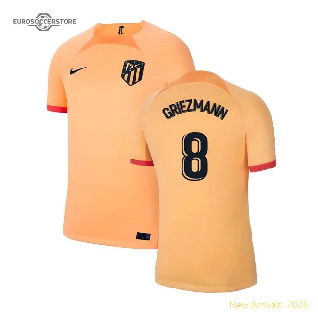 Professional-Grade 2022-2023 Atletico Madrid Third Shirt (Griezmann 8)