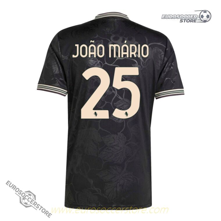 Juventus 25-26 Season Third Edition Jersey with JOÃO MÁRIO 25 Printing