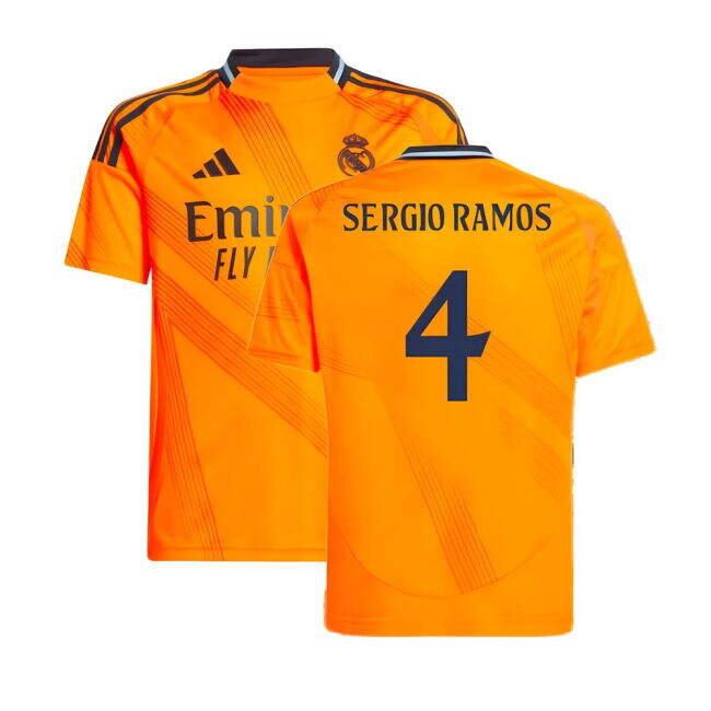 2024-2025 Real Madrid Away Shirt (Kids) (Sergio Ramos 4)