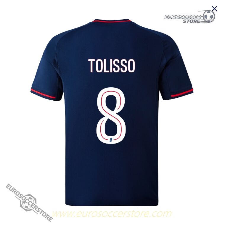 Away TOLISSO 8 Jersey for Olympique Lyonnais Lyon in the 25-26 season