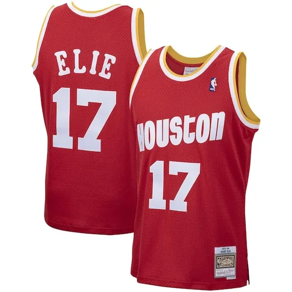 Mario Elie HOU Performance Swingman Jersey - Red - Licensed Product