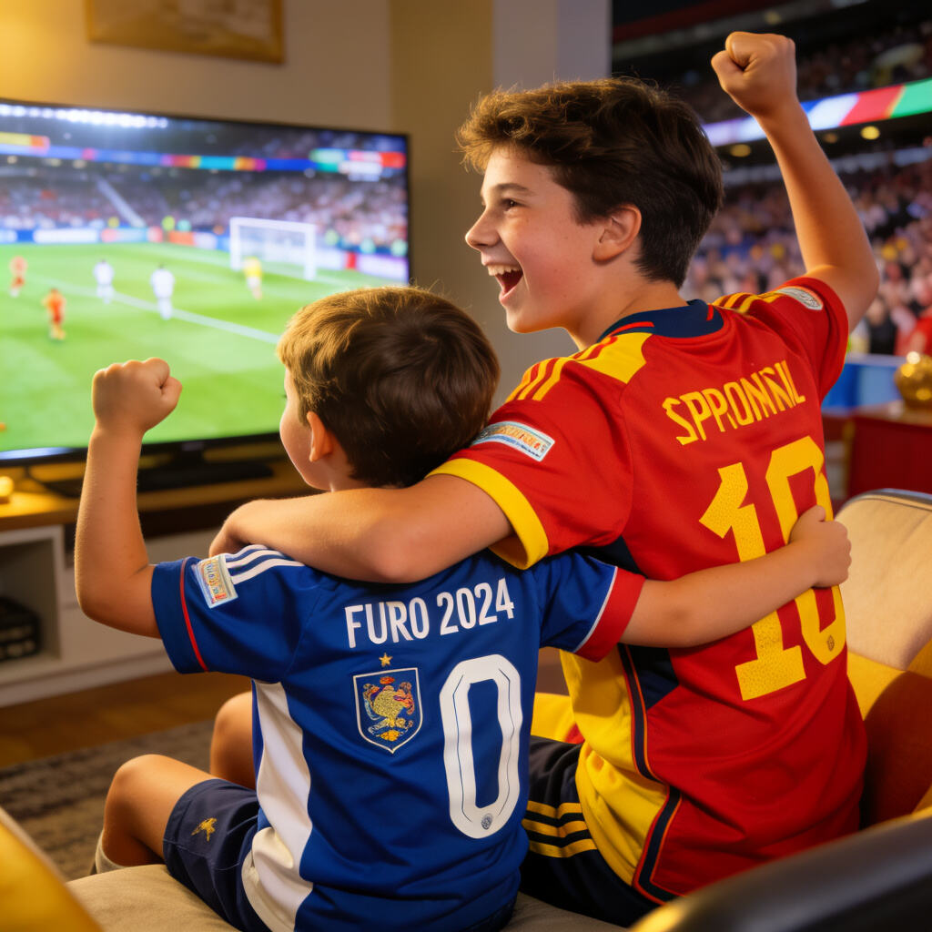 Spain Kids Jersey Family-friendly design with vibrant colors and comfortable fit for all-day wear
