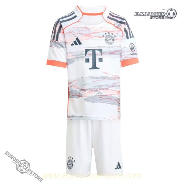 Kids' Away Football Jersey Kit for Bayern Munich 25-26 Season