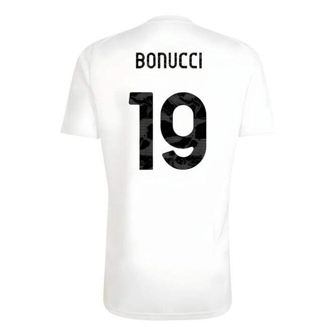 2025-2026 Juventus Training Tee (White) (Bonucci 19)