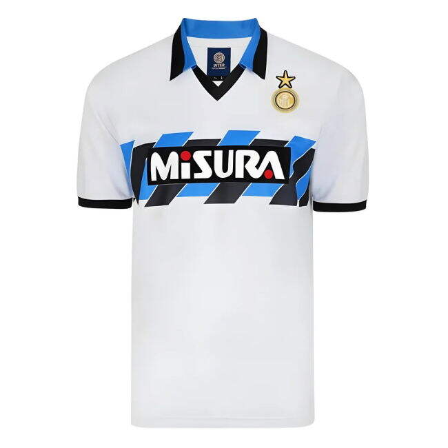 Score Draw Internazionale 1990 Away Retro Football Shirt
