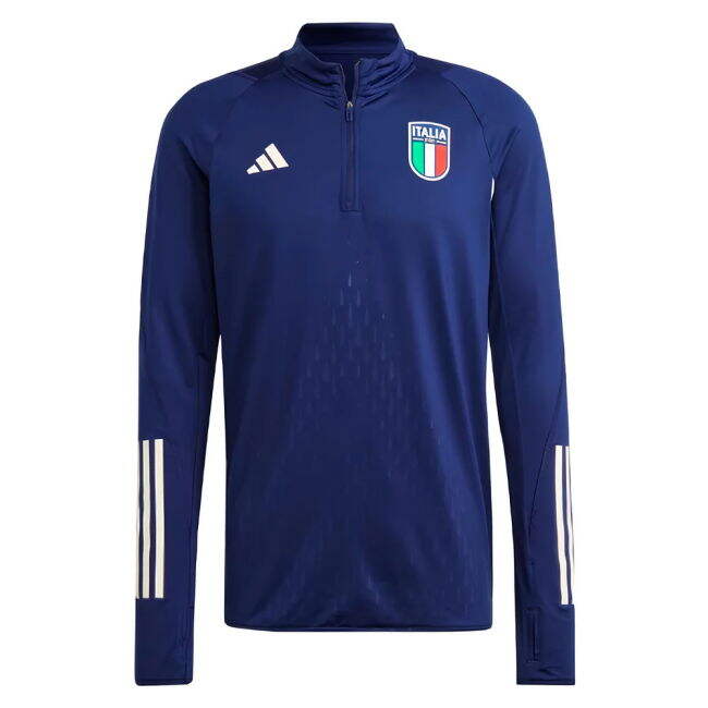 Italy International Team Sleek Home Soccer Jersey (Tiro 23)