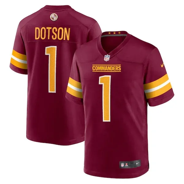 None Jahan Dotson Game Jersey - Burgundy | NFL Player Jersey