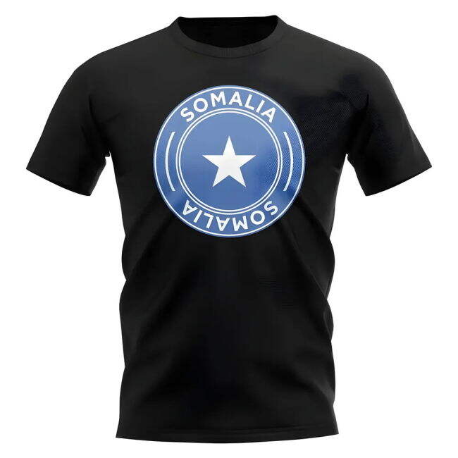 Somalia Football Badge T-Shirt (Black)