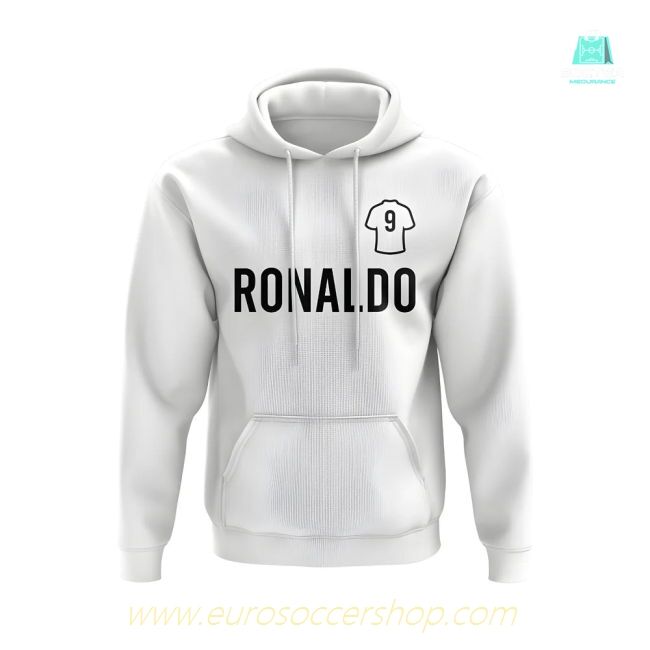 Ronaldo Nazario Real Madrid Number Hoody (White)