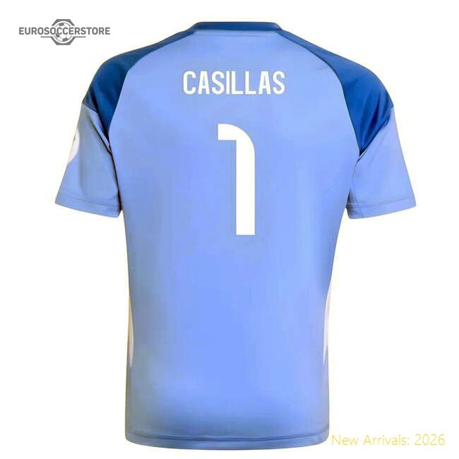 Real Casillas Premium Home Jersey Spanish Football Adidas Climacool