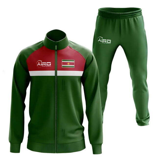Suriname Concept Football Tracksuit (Green)