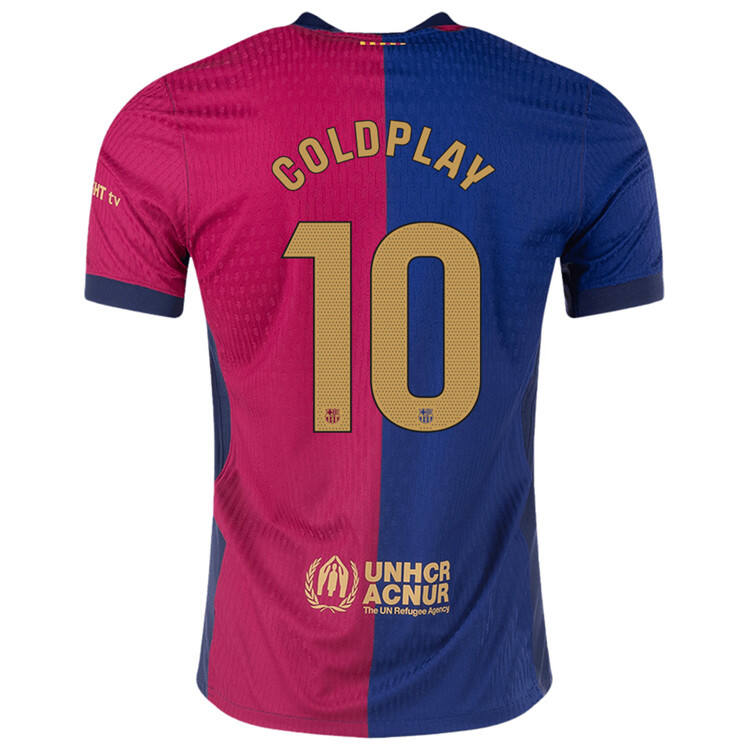 Limited Edition Coldplay X Barcelona 2425 Home Shirt - Official
