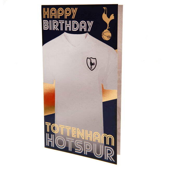 vintage Tottenham Hotspur FC Retro Shirt Birthday Card