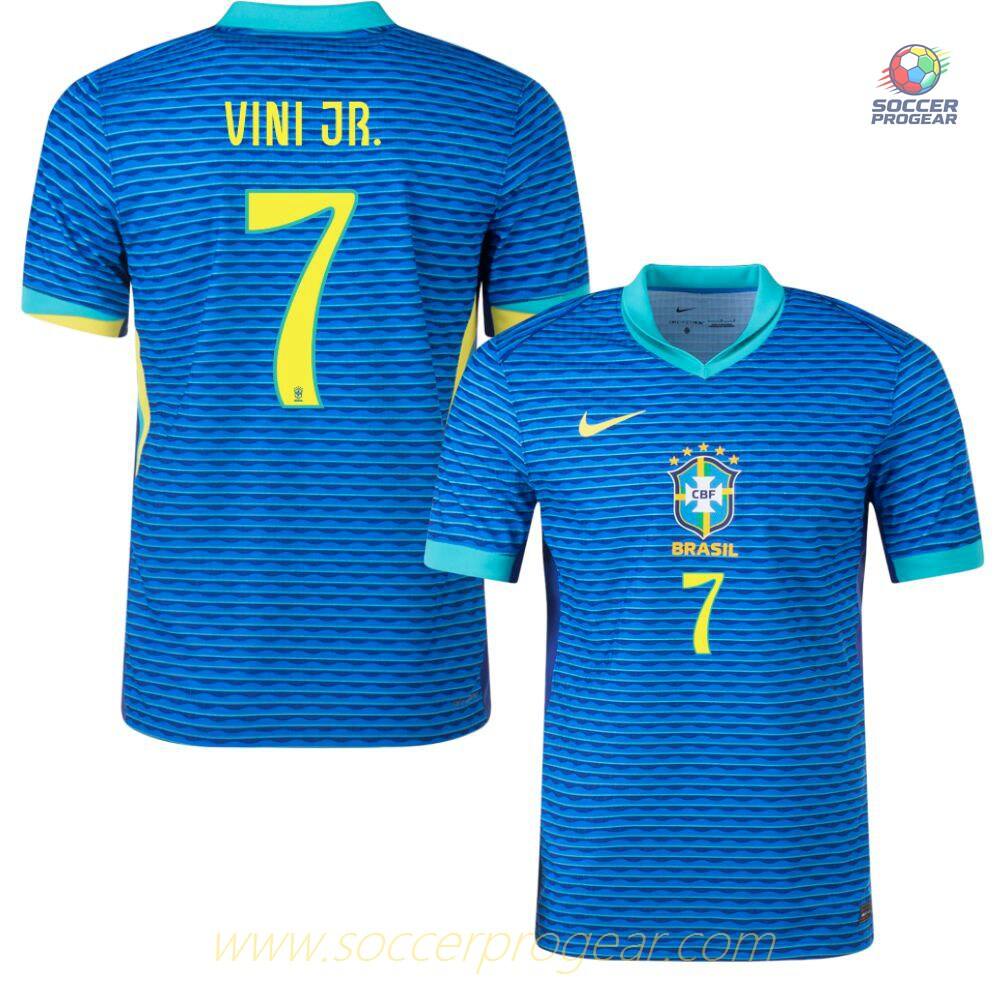 Brazil Away Soccer Shirt 2024/25 Collection Vini JR
