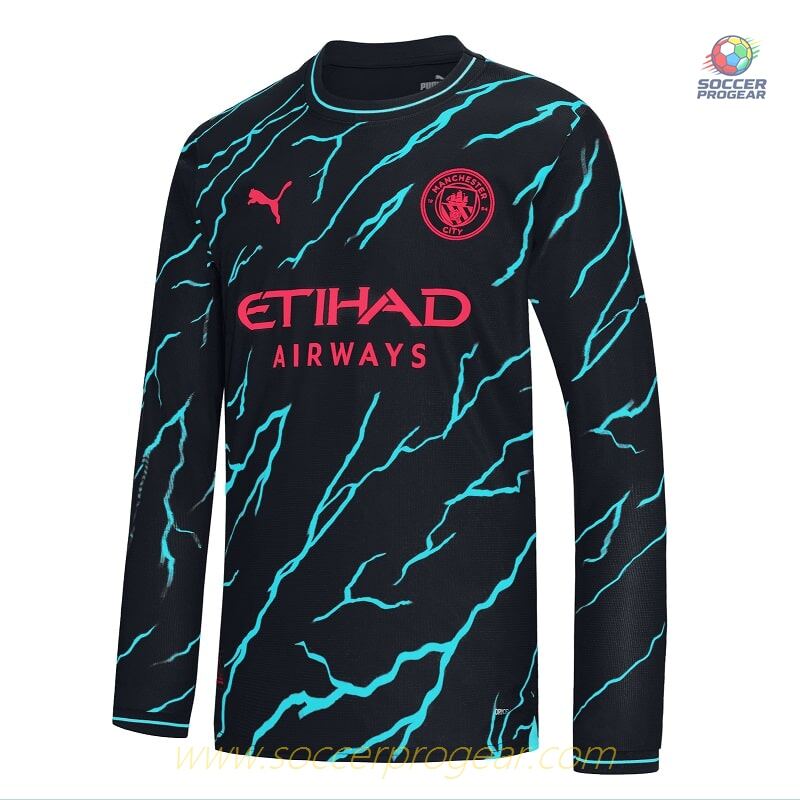 Manchester City Third Shirt 2023 2024 long sleeves