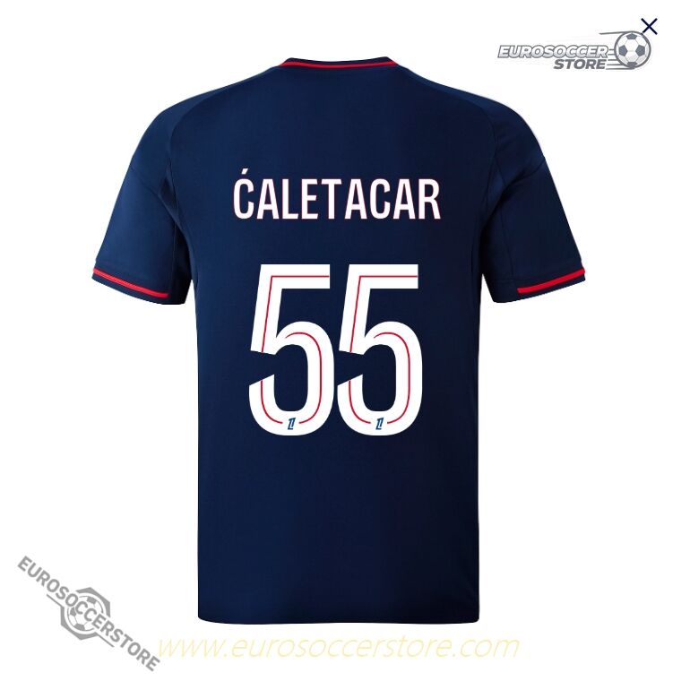 Olympique Lyonnais Lyon Away ĆALETACAR 55 Football Jersey for the 25-26 Season
