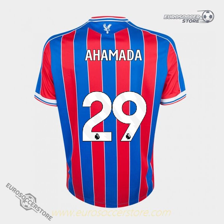 Crystal Palace 25-26 Season Home Jersey with AHAMADA 29 Printing