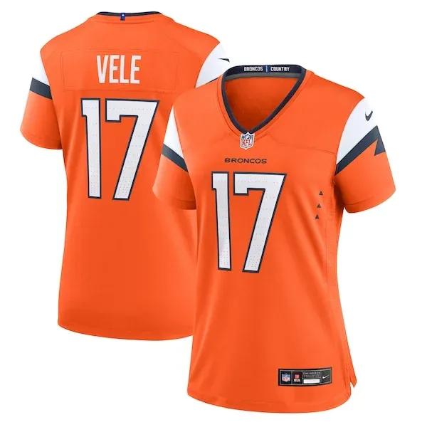 None Devaughn Vele Game Jersey - Orange | NFL Player Jersey | NFL Foot