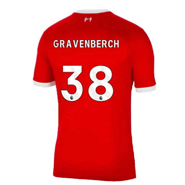 Liverpool 2023-20 Home Jersey Gravenberch #38 L M S