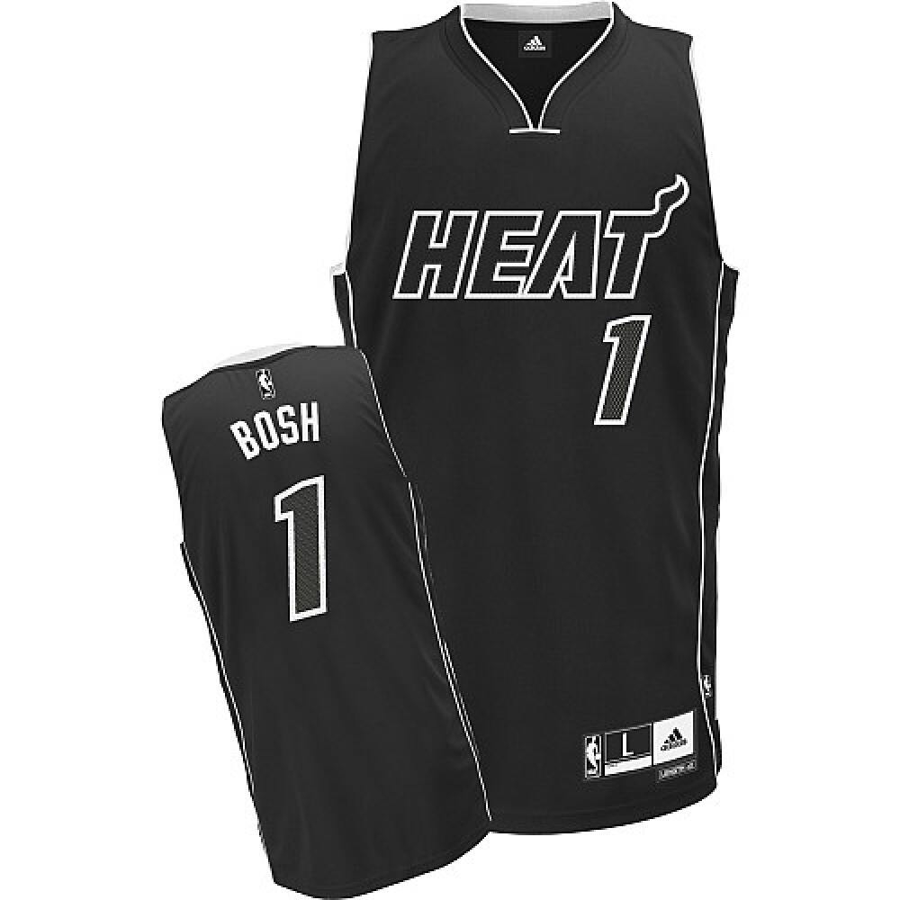 Collector's Item Top-Grade Men's Miami Heat #1 Chris Black Basketball Jersey