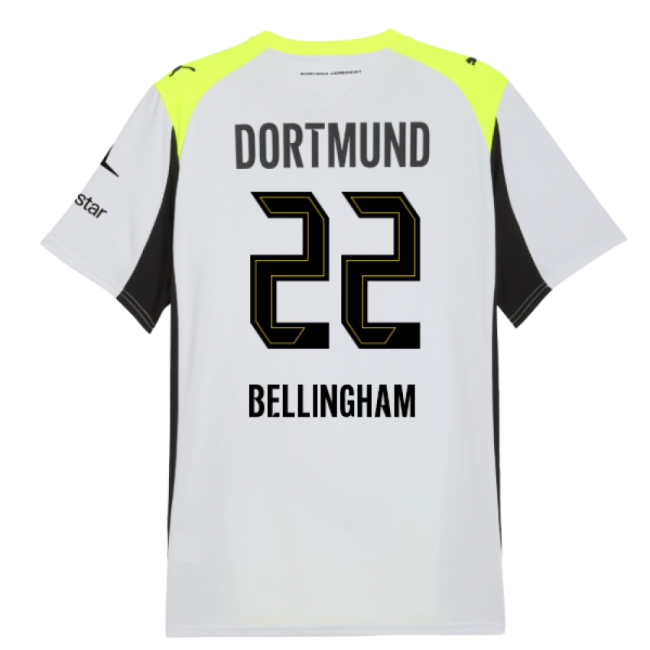2025-2026 BVB Away Authentic Shirt (Bellingham 22) Durable Stitching