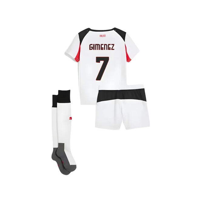 Acm Ac Milan Away Mini Kit Gimenez #7 Official Licensed Faithful L...