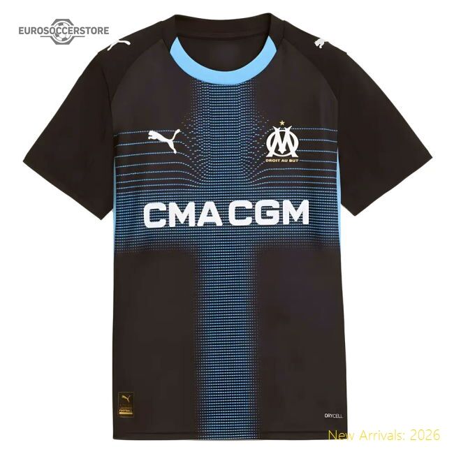 Supporter High-Quality 2025-2026 Marseille Away Shirt (Kids)