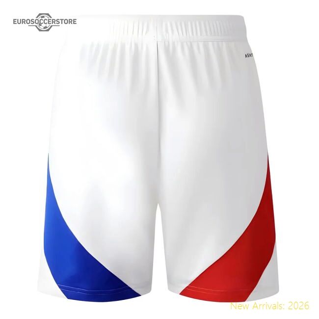 Popular Genuine 2024-2025 Olympique Lyon Home Shorts (White)