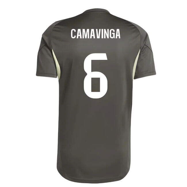 2025-2026 Real Madrid Training Jersey (Utility Grey) (Camavinga 6)