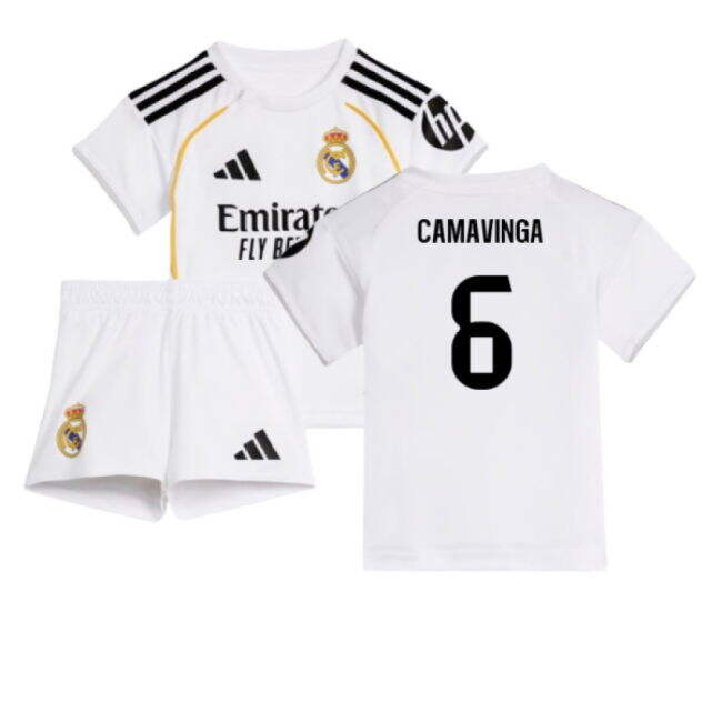 2025-2026 Real Madrid Home Baby Kit (Camavinga 6)