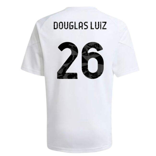 2025-2026 Juventus Training Shirt (White) - Kids (Douglas Luiz 26)