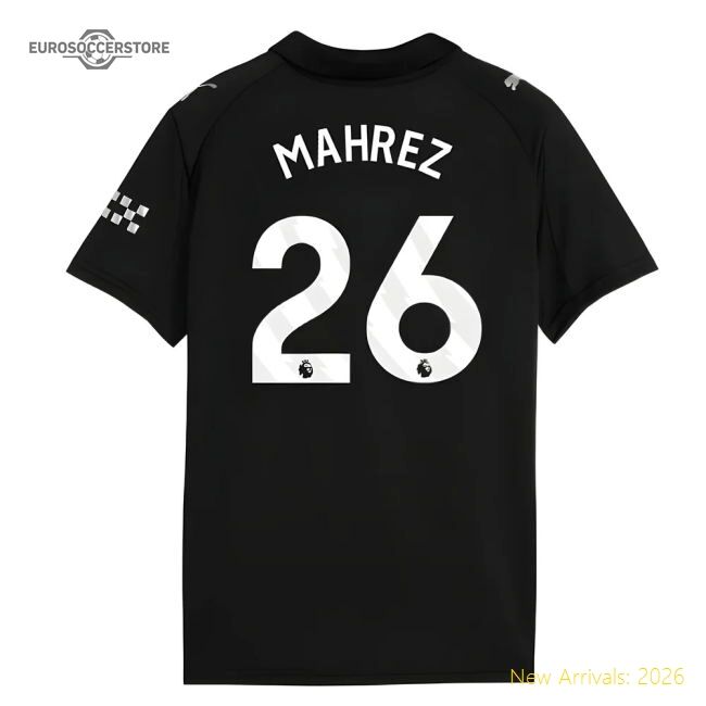 Authentic 2025-2026 Man City Away Shirt (kids) (mahrez 26) - Premium